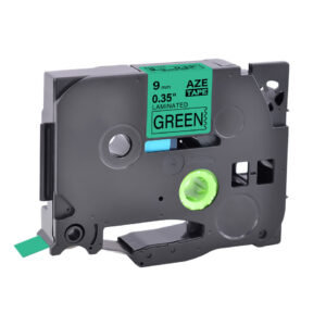 LT-TZE-721 / CINTA NEGRO SOBRE VERDE 9MM