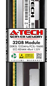 00D5008 / 32GB IBM - DDR3 1333MHz PC3L-10600R ECC Registered RDIMM 240-Pin 4Rx4 1.35V